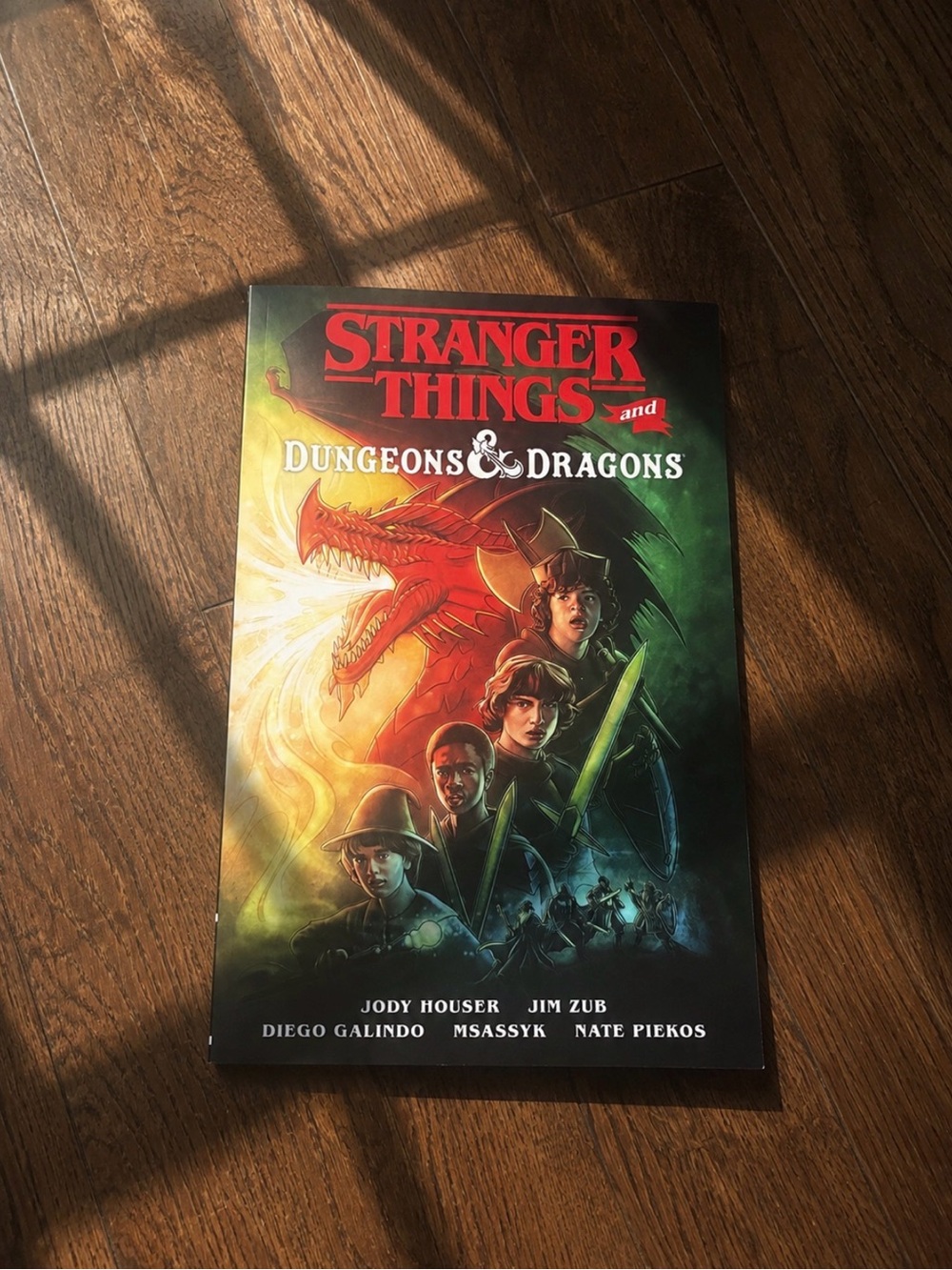 Netflix Stranger Things Graphic Novel - Red & Green Cover Art